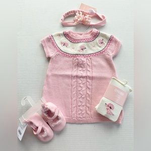 Gymboree Oodles of Poodles 01 shoes tight sweater dress curly hair bow NWT 3-6